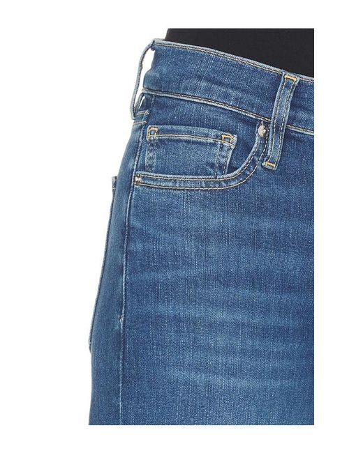 FRAME Blue Low Rise Le Slim Palazzo Jeans