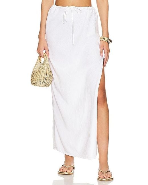 LSPACE White Summer Feels Skirt