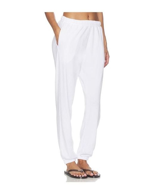 Michael Lauren White Viper Sweatpant With Side Pocket