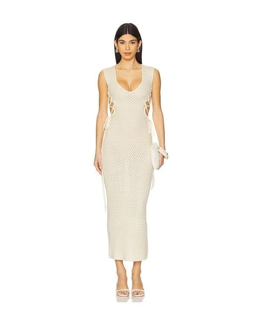 Michael Costello White X Revolve Kyle Maxi Dress