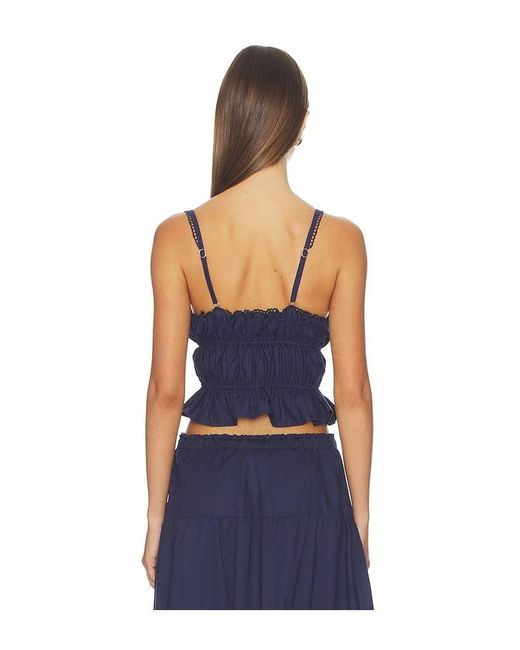 Peixoto Blue Amelia Top