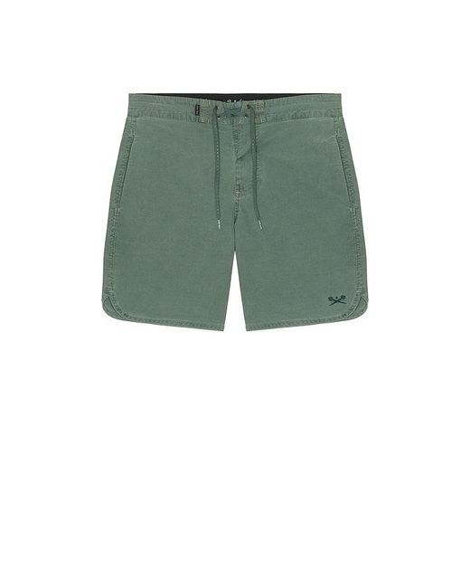 Dark Seas Green Go To Boardshort for men