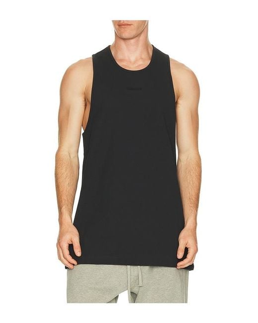 Fear Of God Black Rib Tank for men