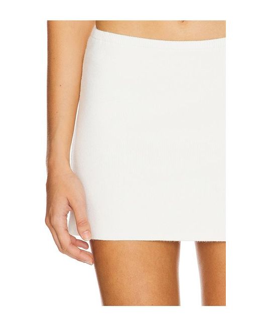 MAJORELLE White Mielle Skirt