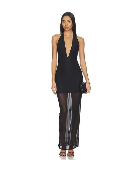 Lovers + Friends Black Liliah Gown
