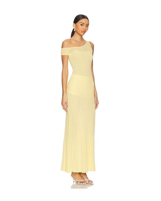 Maxivestido Hoda En Color Amarillo Talla (También En M, Xl, Xxl) AFRM de color Metallic
