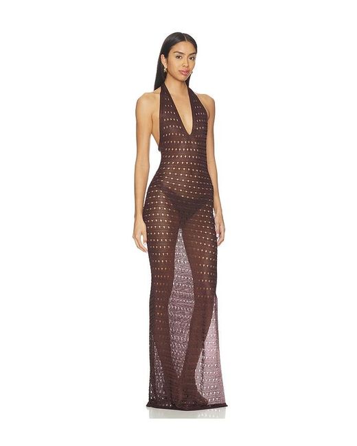 superdown Brown Antonella Maxi Dress