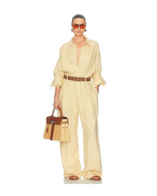 Helsa Natural Paperbag Jumpsuit