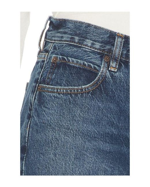 FRAME Blue The Long Hang Short
