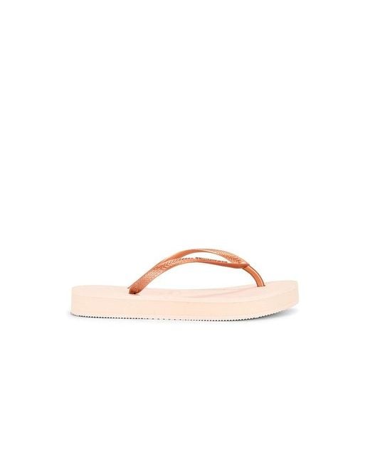 Havaianas Pink Slim Flatform Sandal
