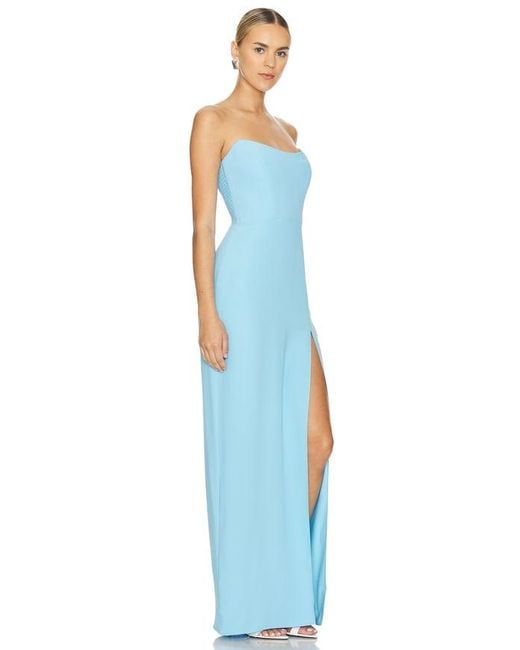Amanda Uprichard Blue X Revolve Chamberlain Maxi Dress