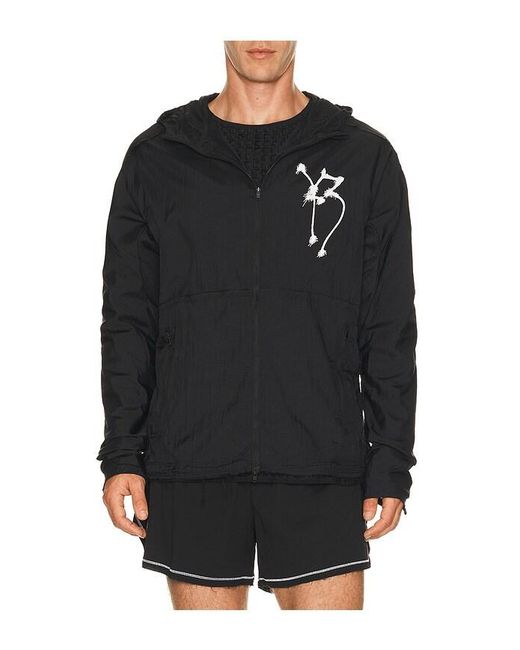 Y-3 Black Gfx Run Jacket for men