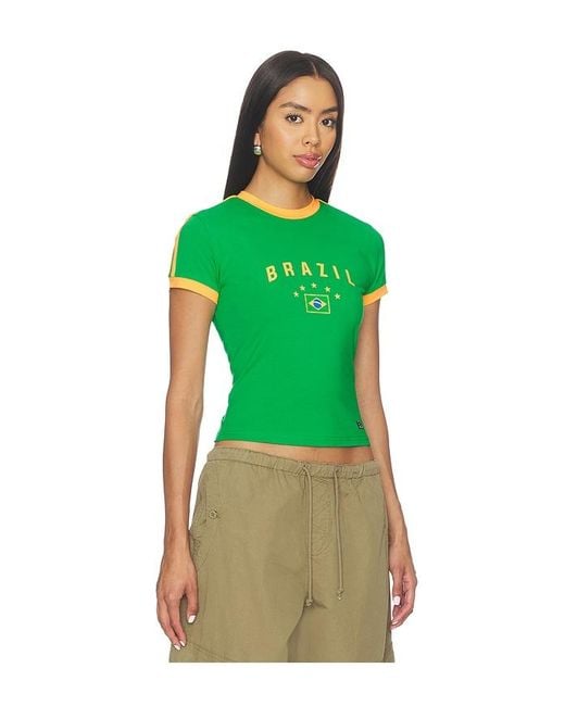 Hype and Vice Green Brazil Goalie Tee