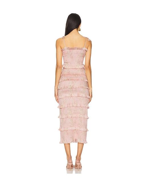 V. Chapman White Lily Midi Dress