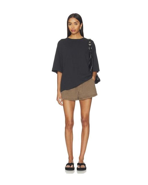 Free People Black X We The Free Perfect Oversized Tee