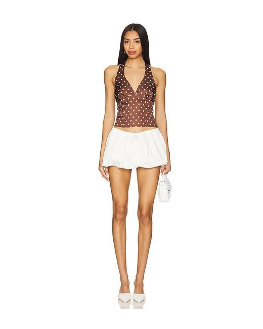 MORE TO COME White Vivan Halter Top