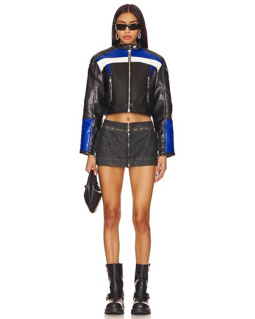 Lioness Blue Nueve Biker Jacket