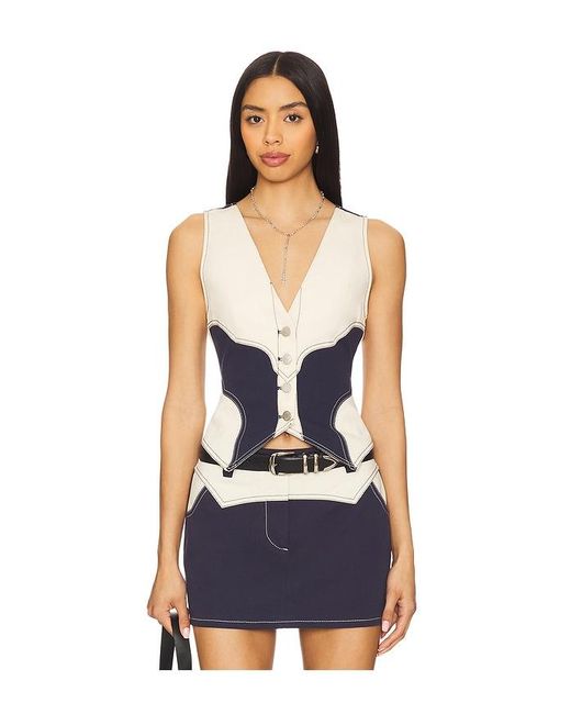 BY.DYLN Blue X Revolve Donella Vest