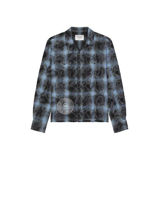 MIDNIGHT RODEO Gray Flannel Shirt for men