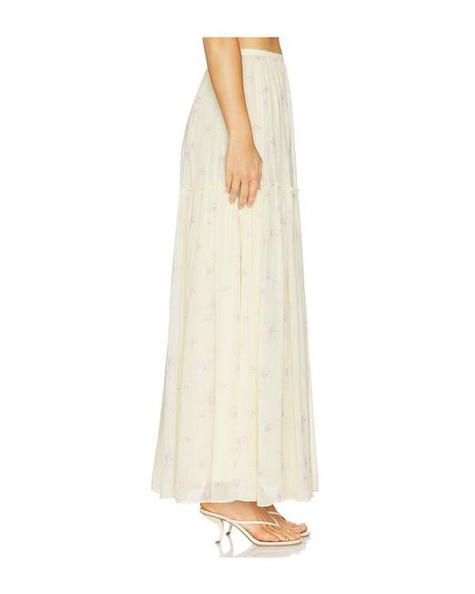 LoveShackFancy White Positano Skirt