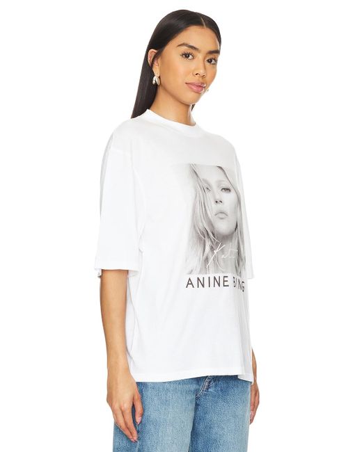Anine Bing Avi Kate Moss Tシャツ White