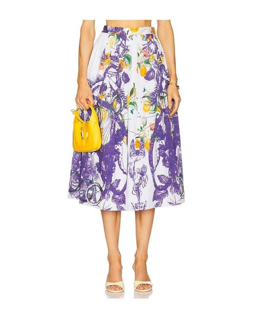 FALGUNI SHANE PEACOCK Multicolor X Revolve Gathered Skirt