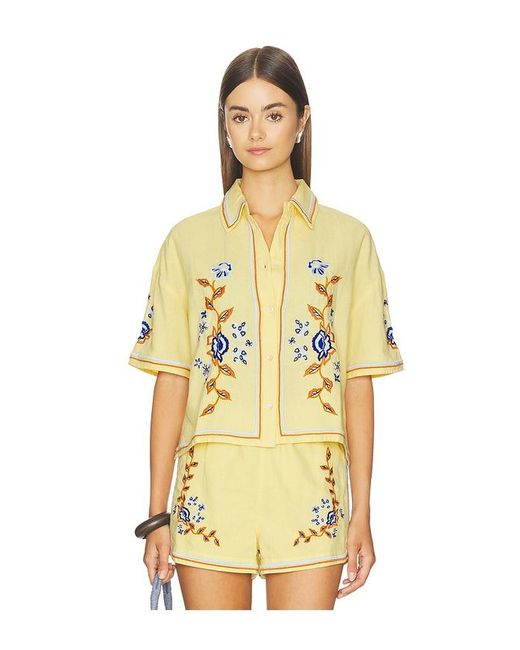 Cleobella Yellow Wynona Top