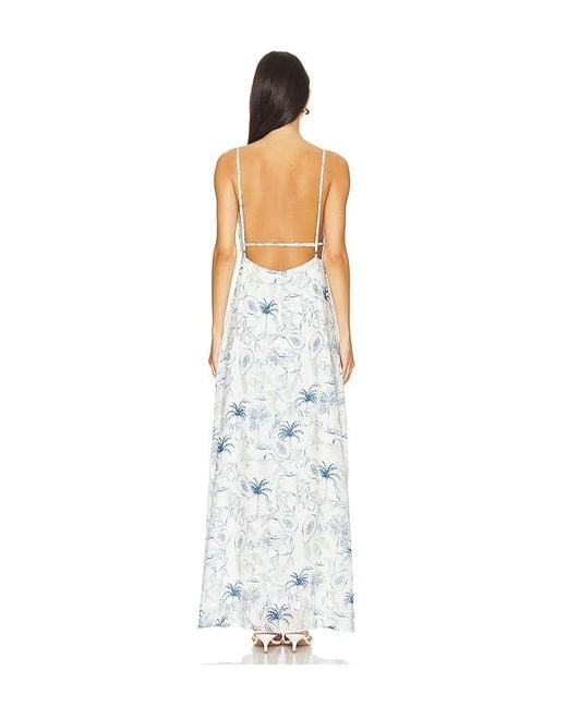SNDY'S White Pomelo Maxi Dress