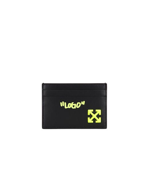 Off-White c/o Virgil Abloh Black Jitney Quote Card Case for men