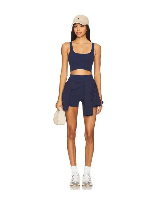 WellBeing + BeingWell Blue Stretchwell Wren Tank