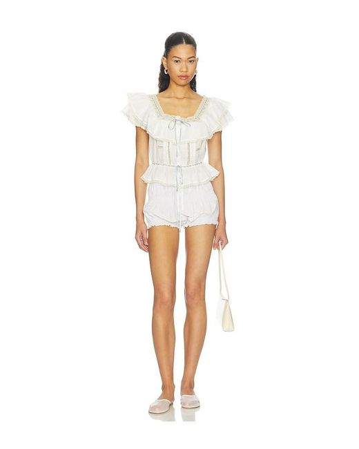 Rixo White Melisa Top