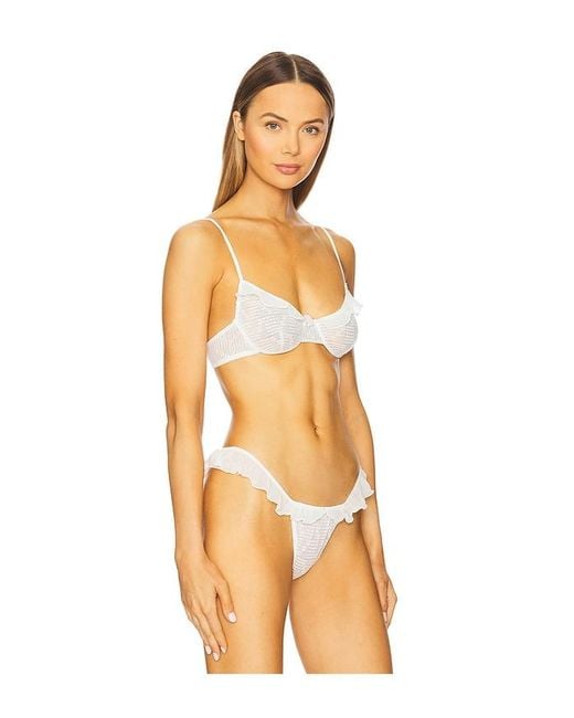 Only Hearts Orange Ruffle Underwire Bra