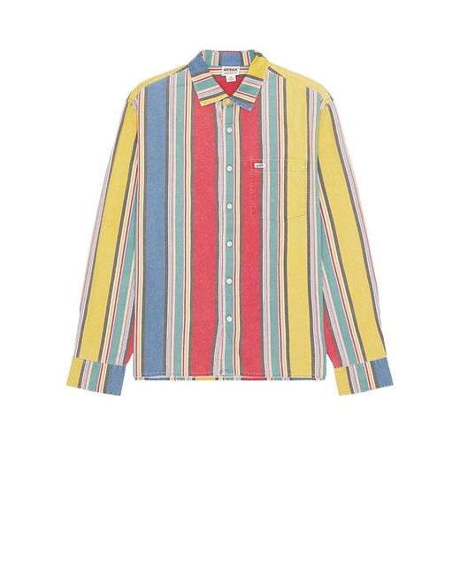 Guess Multicolor Multi-Stripe Long Sleeve Shirt for men