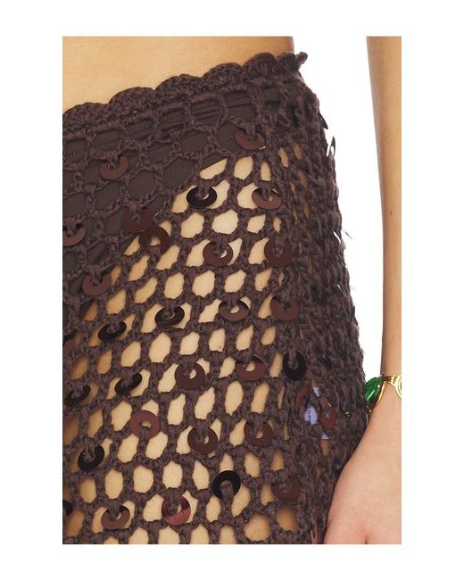 MORE TO COME Black Lorelai Crochet Skirt