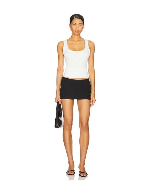 Anine Bing White Alessia Tank Top