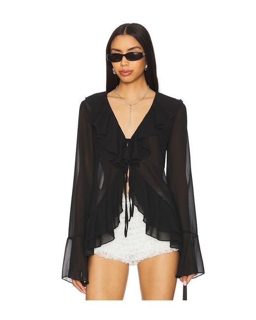 MORE TO COME Black Alisia Top