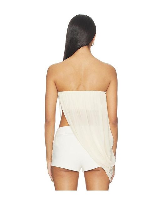 superdown White Elodie Strapless Top