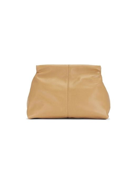 Flattered Natural Clay Clutch