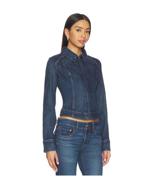 Levi's Blue Stretch Fitted Trucker