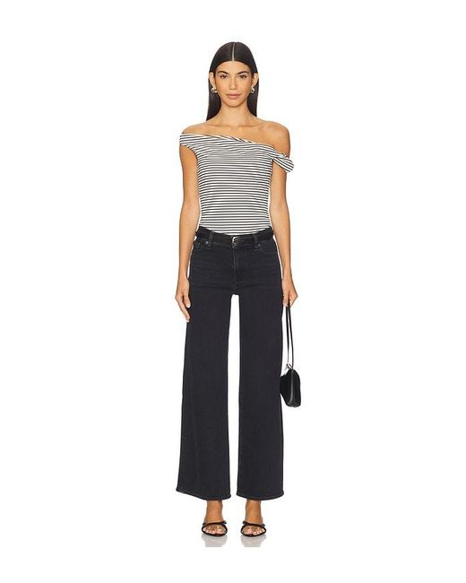 ALL THE WAYS Blue Amber Off Shoulder Top