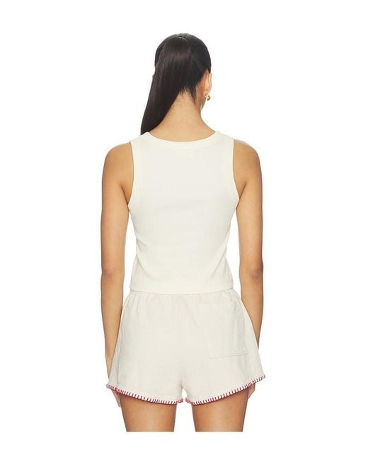 Darling White Hot Bronc Crop Tank