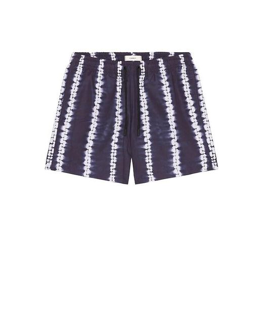 Commas Blue Shibori Stripe Classic Swim Short for men