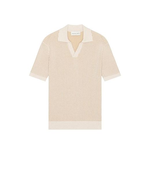 Frescobol Carioca Natural Rino Cotton Blend Polo for men