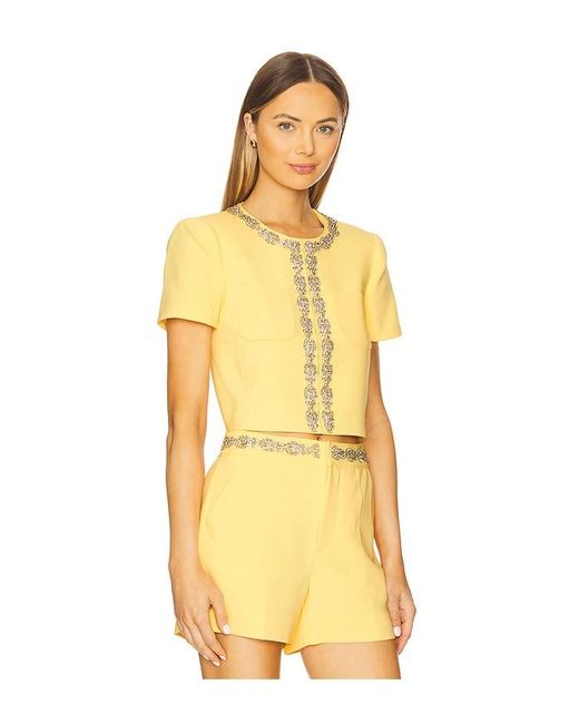 Chaqueta Samina En Color Amarillo Limon Talla En Cinq À Sept de color Yellow