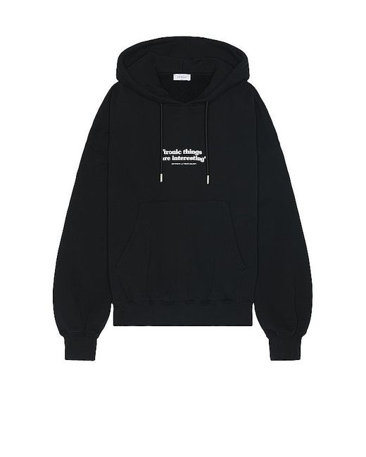 Off-White c/o Virgil Abloh Black Ironic Quote Over Hoodie for men