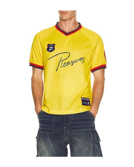 Pleasures Yellow Mona Sport Jersey for men