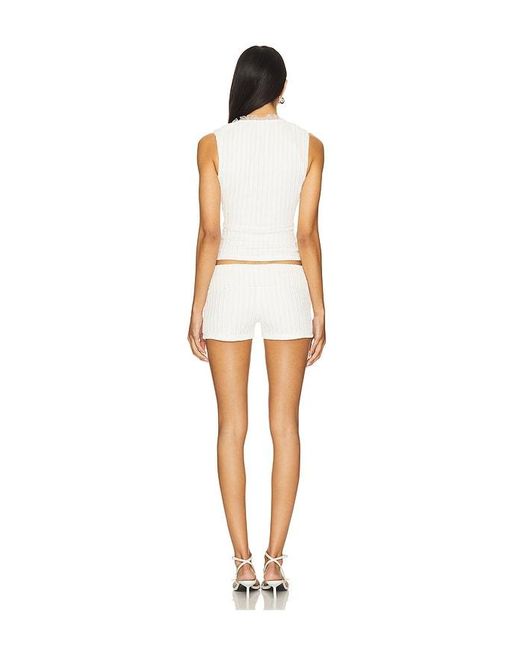 MORE TO COME White Pamila Short Set