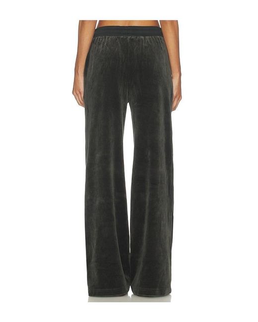 Bobi Black Rib Mix Wide Leg Pant