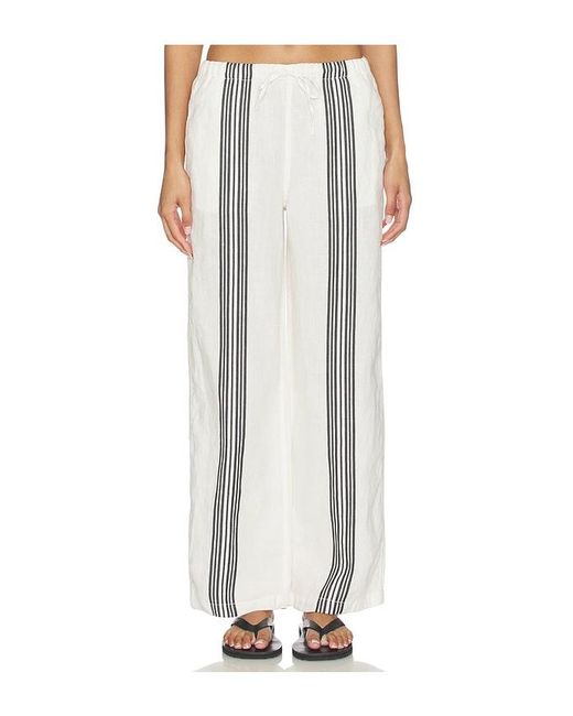 Madewell White Linen Pull On Pants