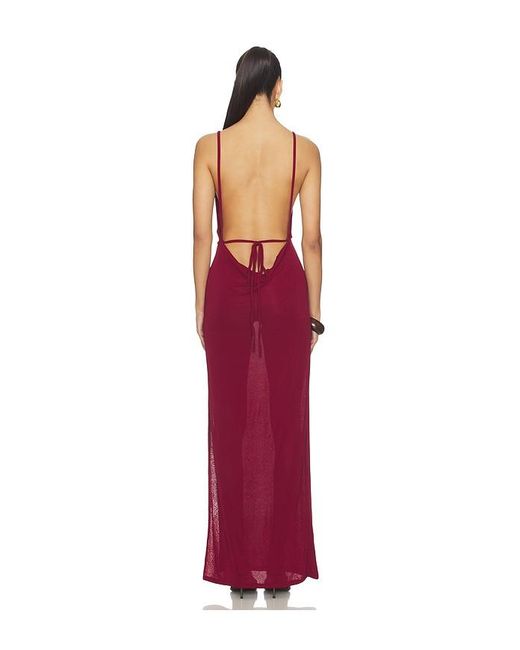 SNDY'S Red Joy Maxi Dress